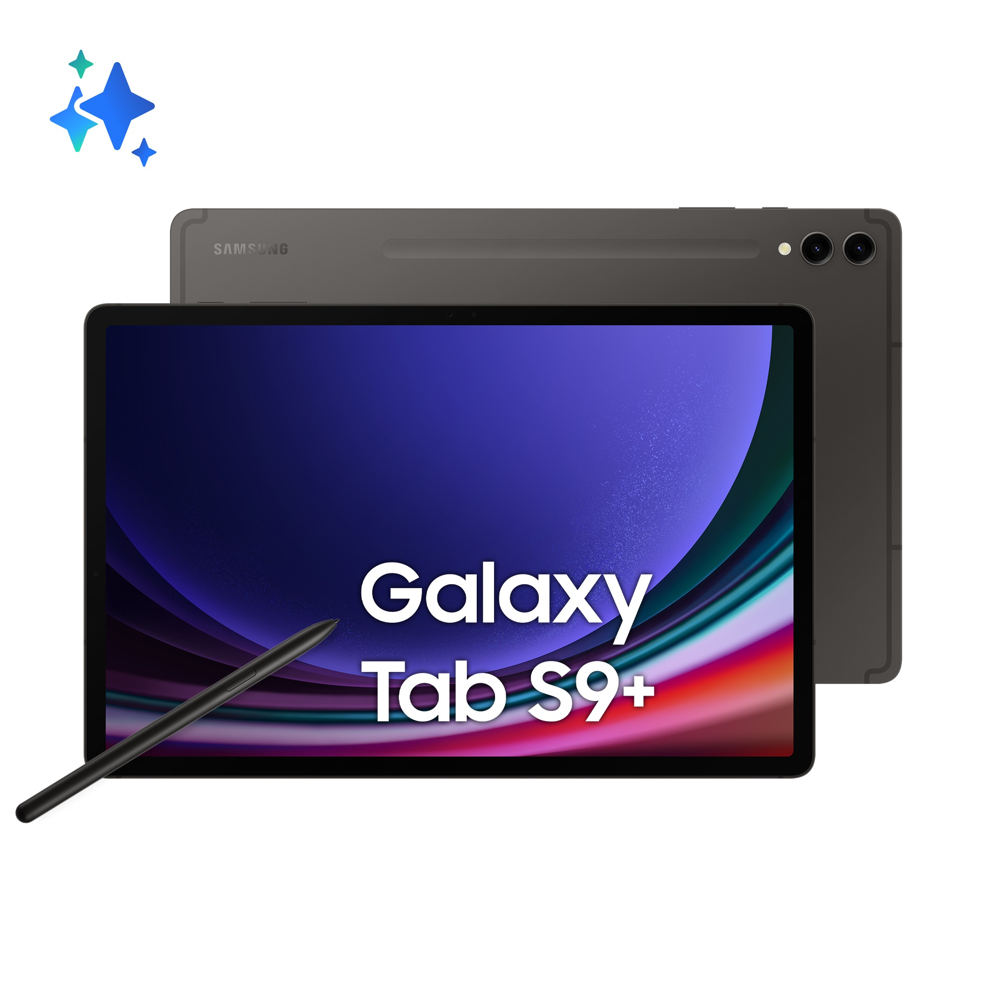 Samsung Galaxy Tab S9+ Tablet AI Android 12.4 Pollici Dynamic AMOLED 2X Wi-Fi RAM 12 GB 256 GB Tablet Android 13 Graphite