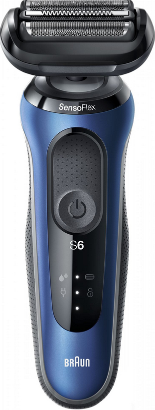 Braun Series 6 61-B1200s Rasoio Trimmer Nero, Blu