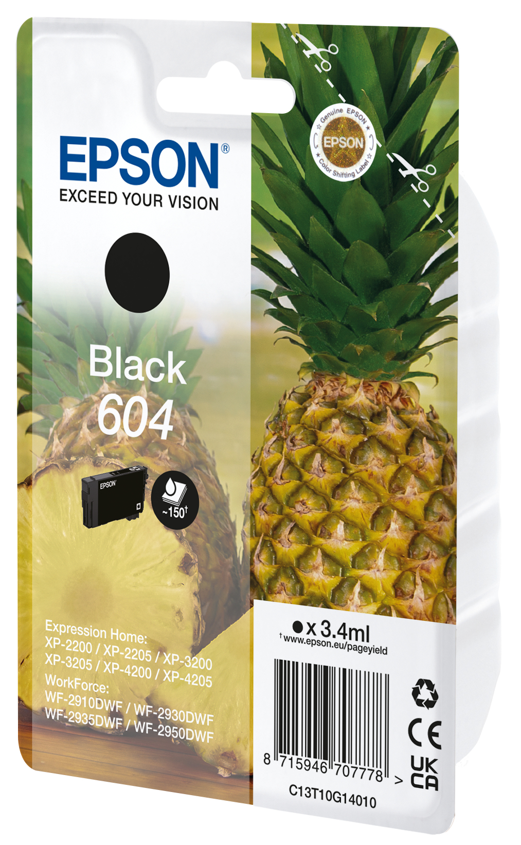 Epson 604 cartuccia d'inchiostro 1 pz Originale Nero