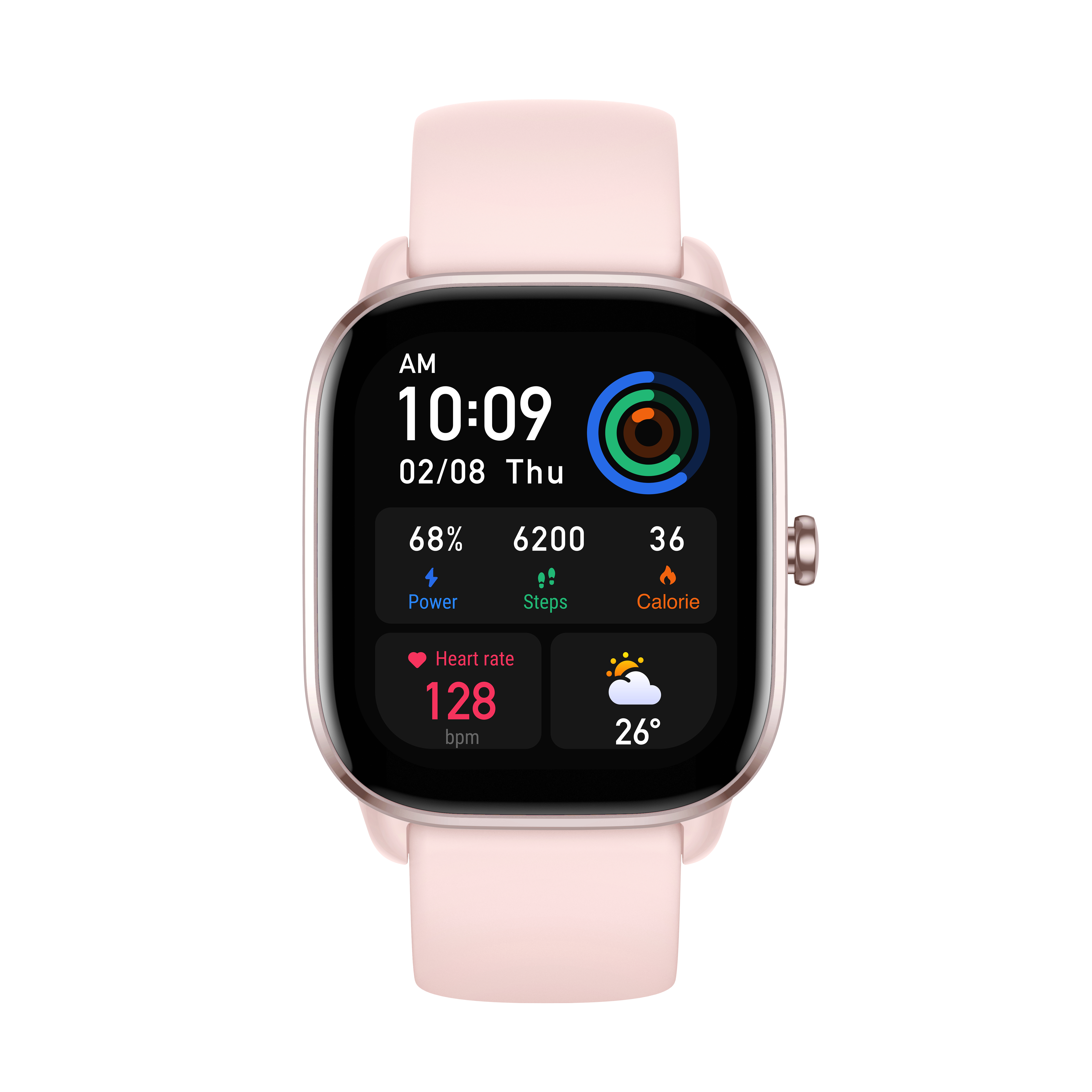 Amazfit GTS 4 mini 4,19 cm (1.65") AMOLED Digitale 336 x 384 Pixel Touch screen Rosa GPS (satellitare)