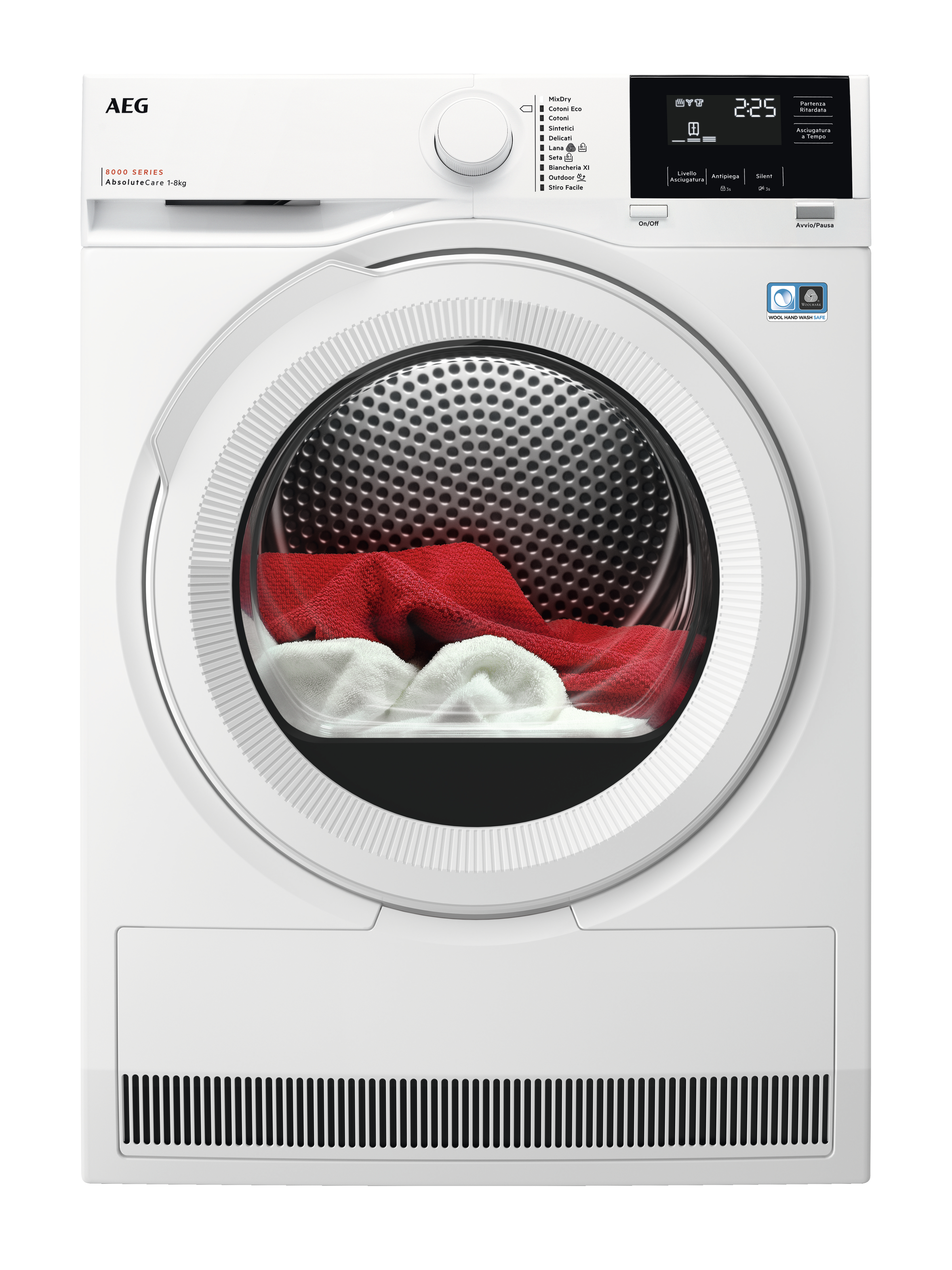 AEG TR8G82OW asciugatrice Libera installazione Caricamento frontale 8 kg A++ Bianco