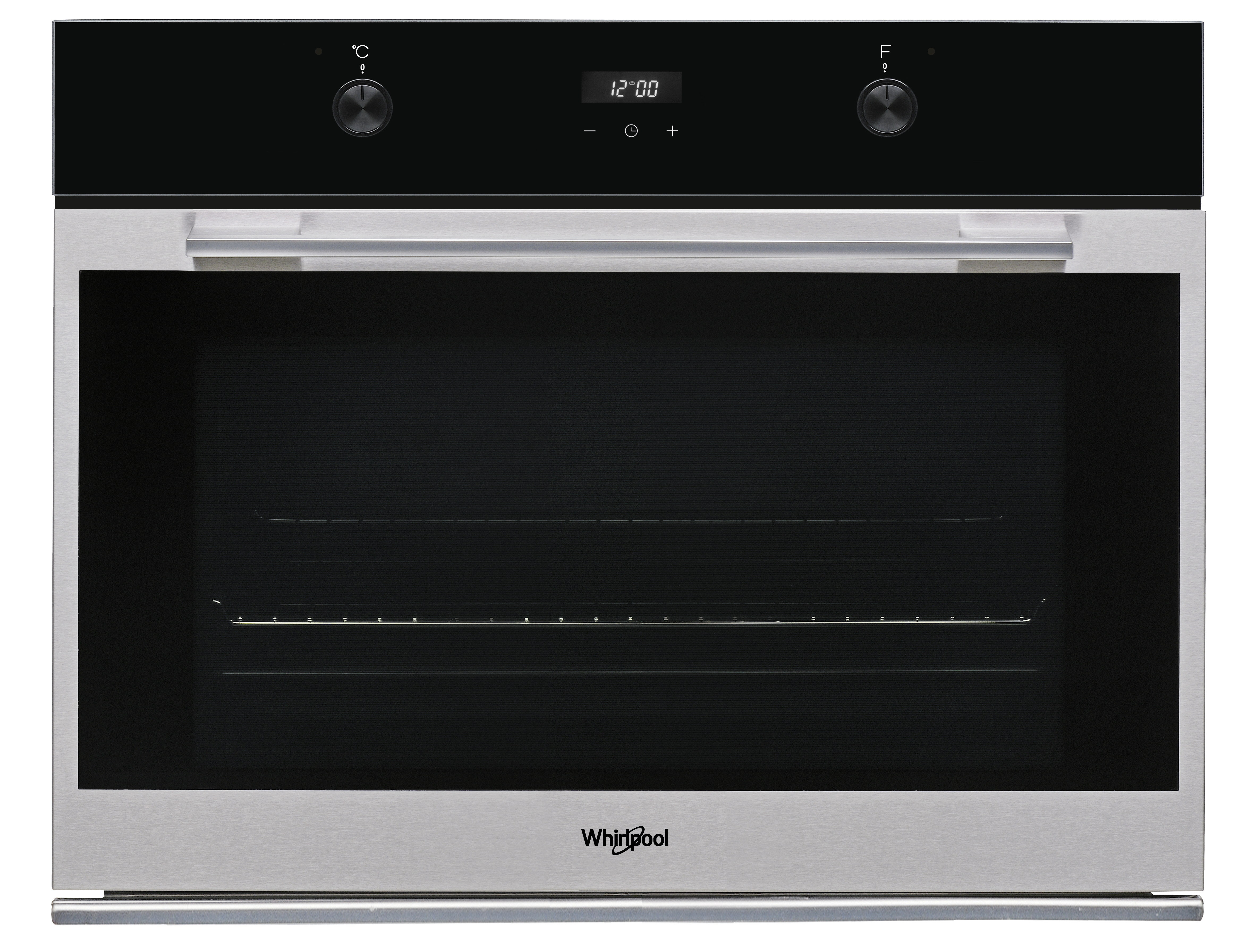 Whirlpool W7 OM75 89 L Nero, Acciaio inox