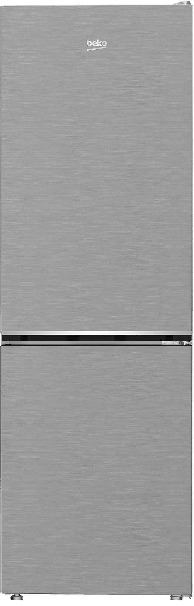 Beko Frigorifero Combinato 1.85cm, Classe E, Total NF, Controllo Meccanico, Metal Look, AeroFlow, 37 dBA