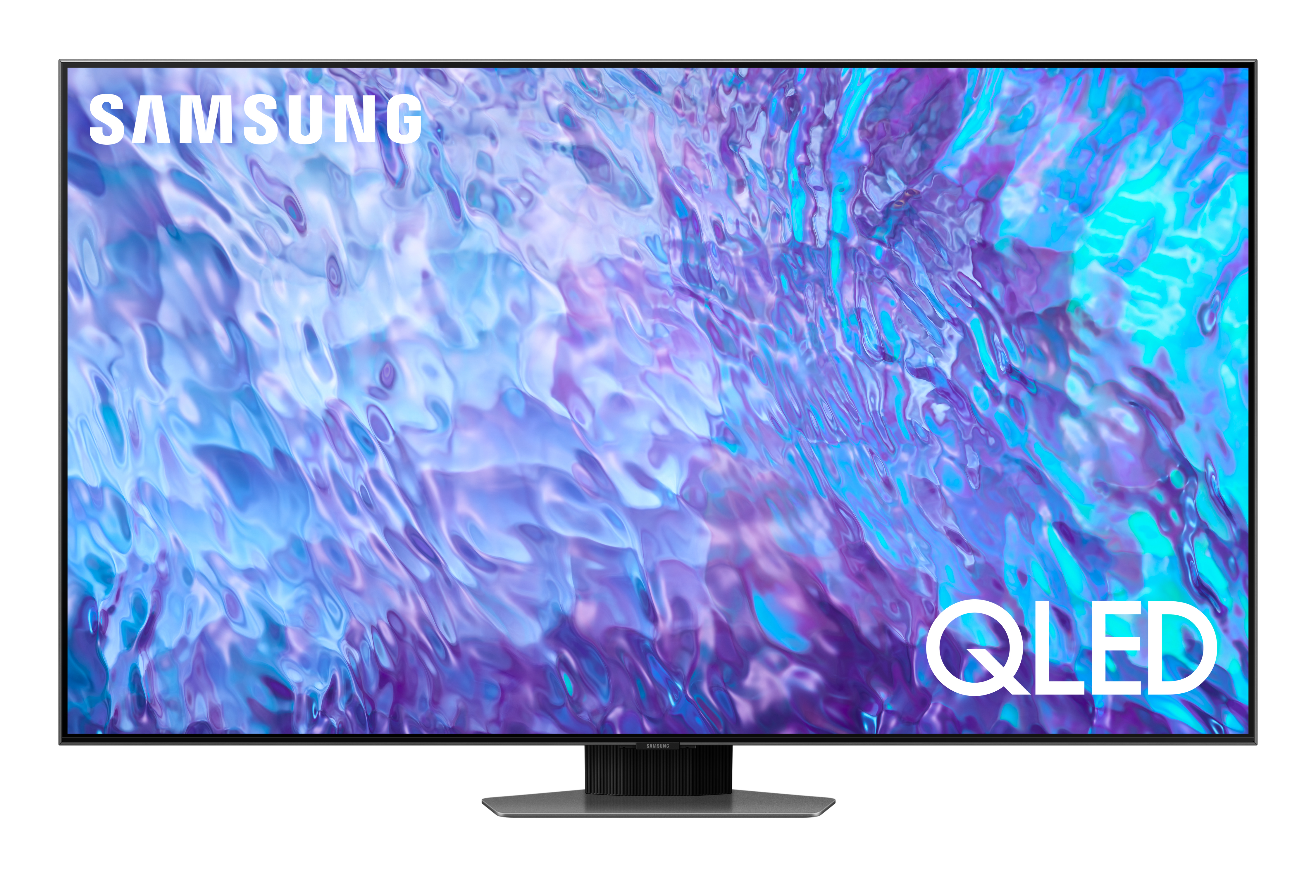 Samsung Series 8 TV QE98Q80CATXZT QLED 4K, Smart TV 98" Processore Neural Quantum 4K, SuperSlim Design, Carbon Silver 2023