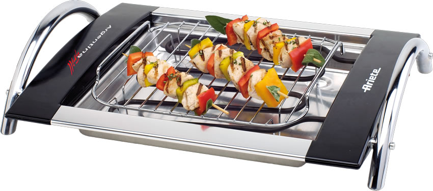 Ariete 731 Grill Barile Elettrico Nero, Cromo 1600 W