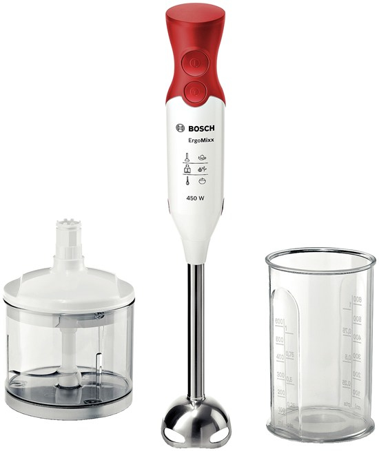 Bosch MSM64120 frullatore Frullatore ad immersione 450 W Rosso, Bianco