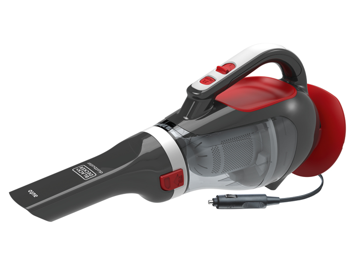 Black & Decker ADV1200 aspirapolvere senza filo Grigio, Rosso Senza sacchetto