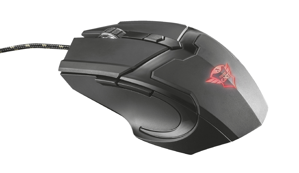 Trust GXT 101 mouse Giocare Ambidestro USB tipo A 4800 DPI