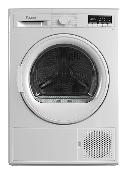 Zoppas VZD8HF4 asciugatrice Libera installazione Caricamento frontale 8 kg A++ Bianco