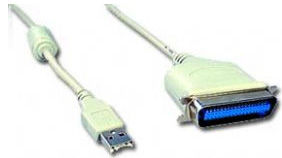 Gembird 1.8m USB Printer Cable cavo parallelo Bianco 1,8 m