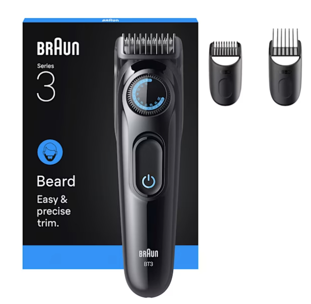 Braun BT3520 regolabarba Batteria 40 2 cm Nero, Blu