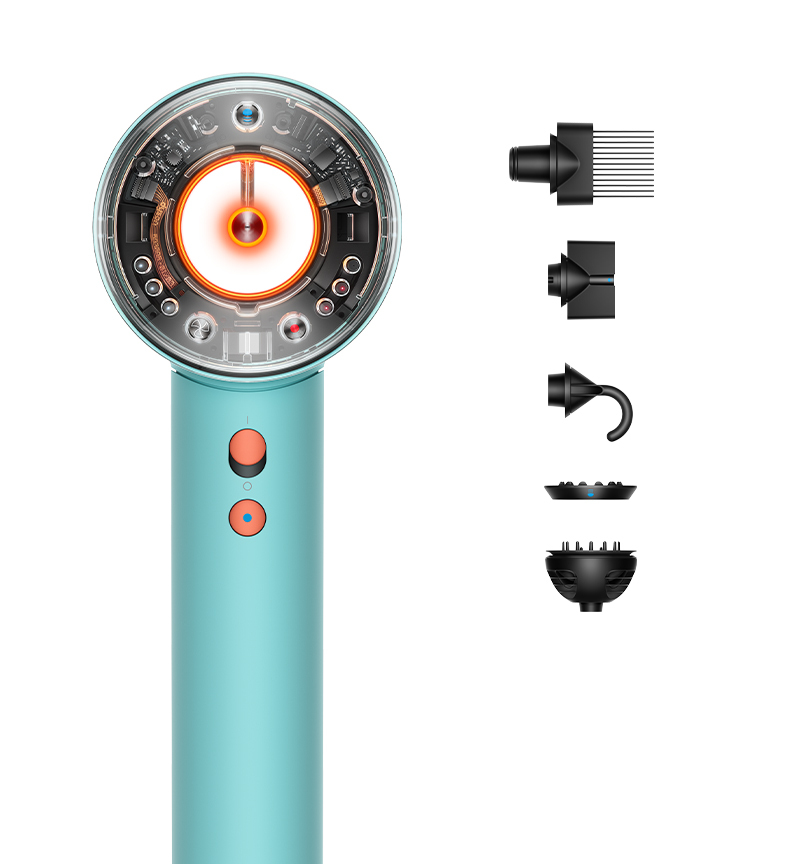 Dyson Asciugacapelli Supersonic Nural (acquamarina/tangerine)