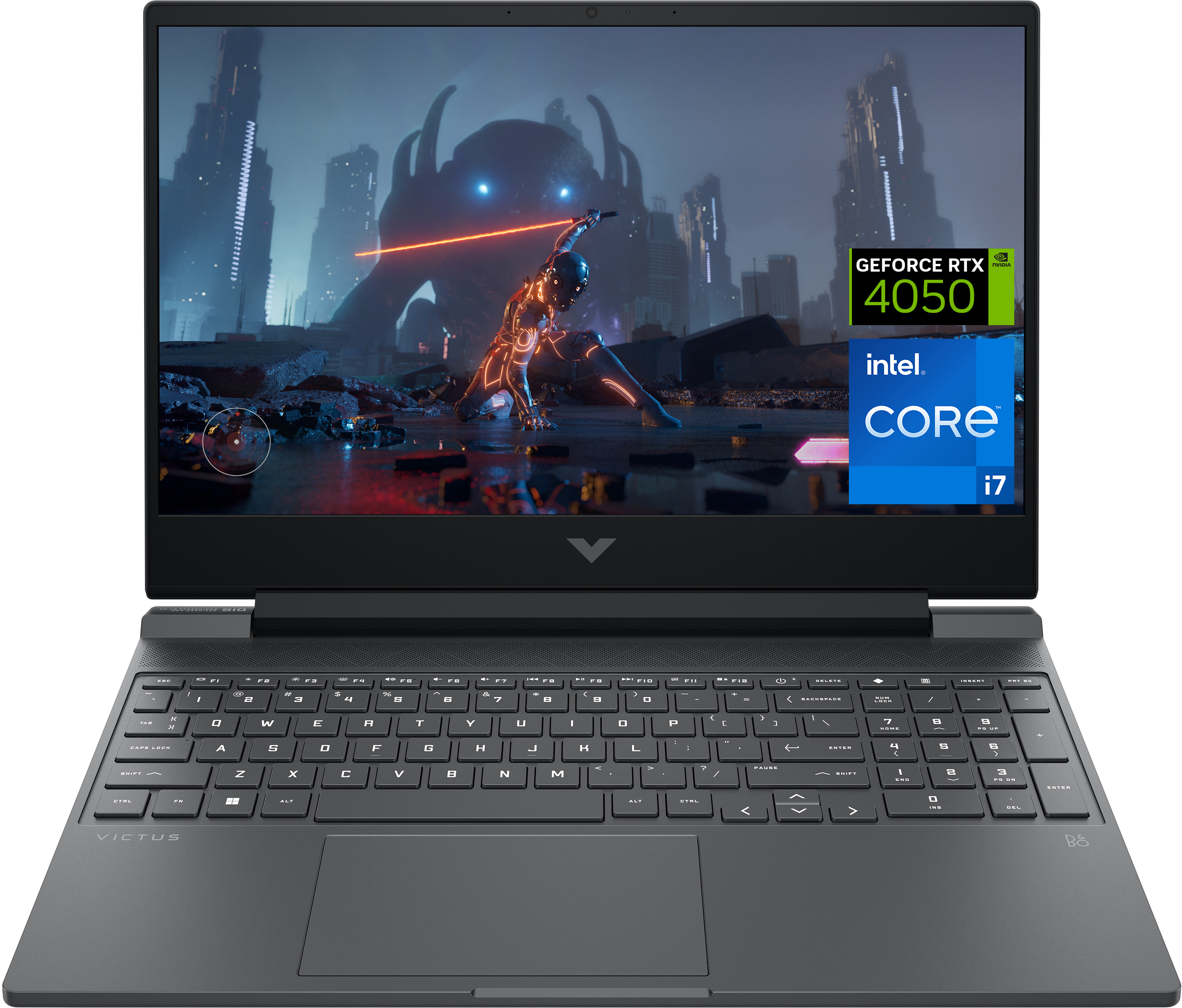 HP Victus Gaming 15-fa1028nl Intel® Core™ i7 i7-13700H Computer portatile 39,6 cm (15.6") Full HD 16 GB DDR4-SDRAM 512 GB SSD NVIDIA GeForce RTX 4050 Wi-Fi 6 (802.11ax) Windows 11 Home Nero