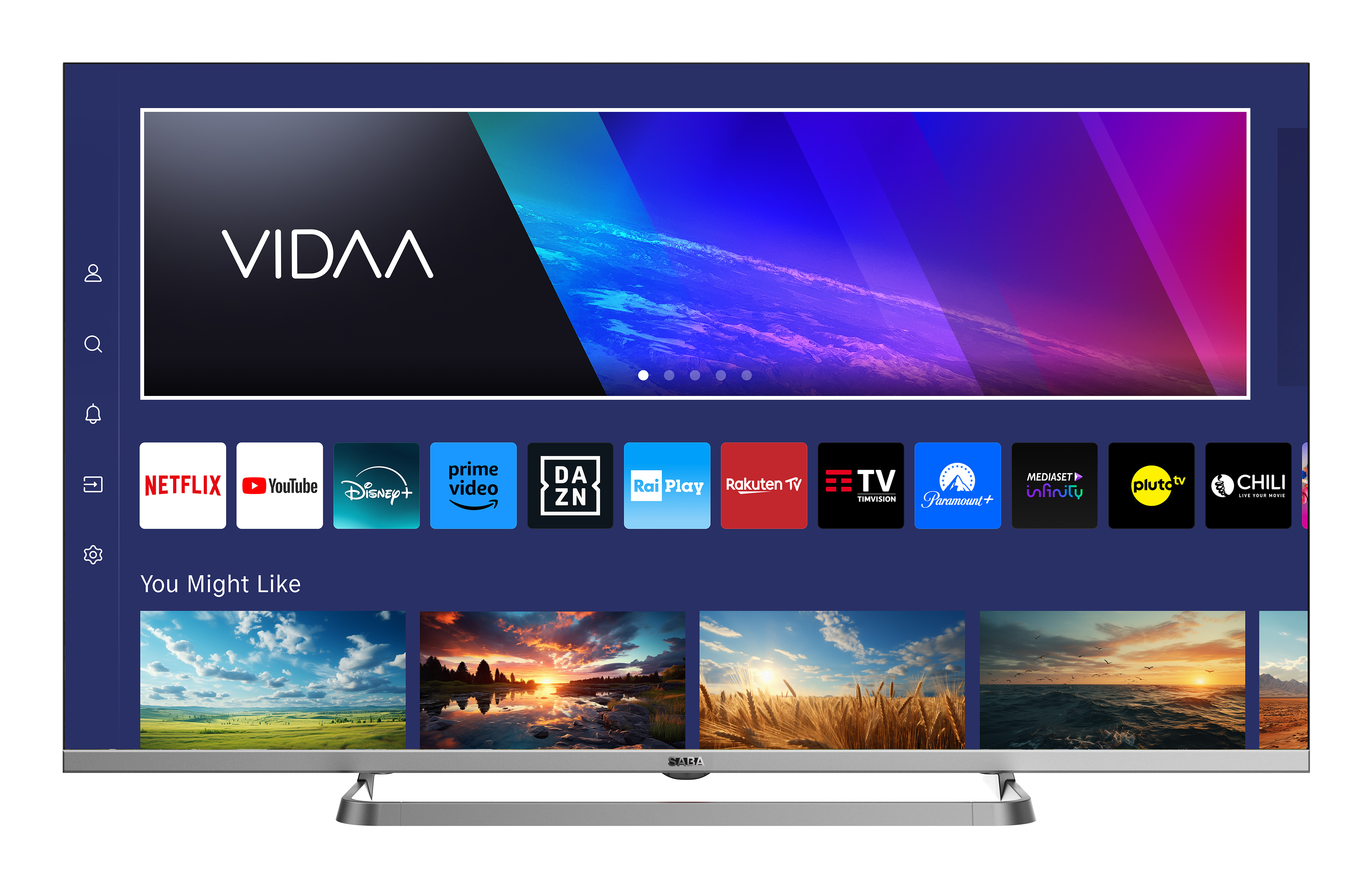 SABA SA40Q89VDA TV 101,6 cm (40") Full HD Smart TV Wi-Fi Grigio 250 cd/m²