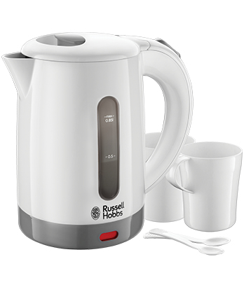 Russell Hobbs 23840-70 bollitore elettrico 0,85 L 1000 W Grigio, Bianco