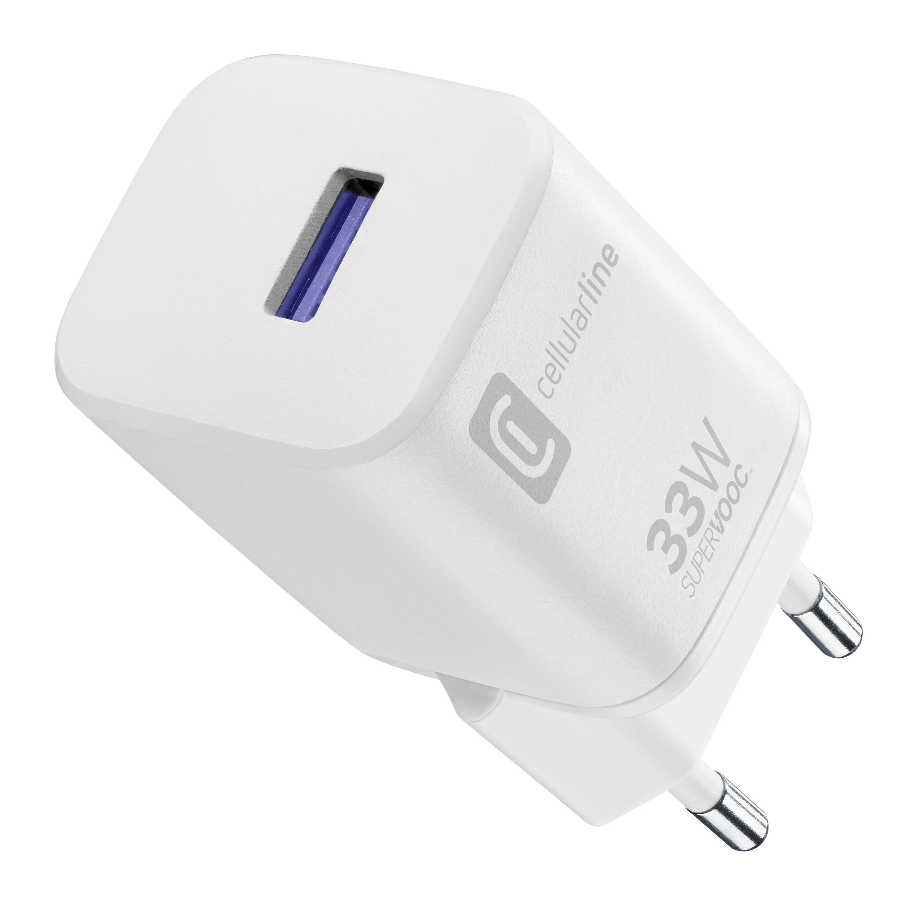 Cellularline Charger USB-A SUPERVOOC 33W - Oppo