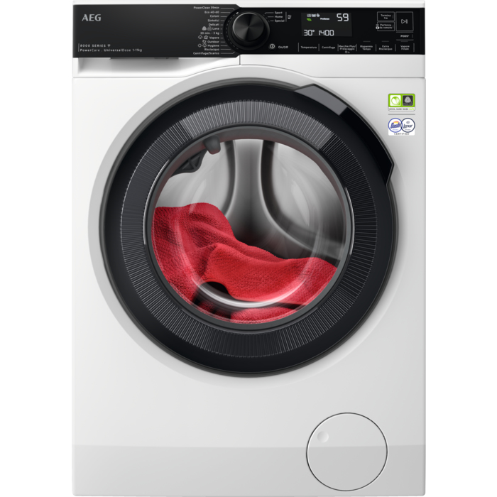 AEG LR8H114BY lavatrice Caricamento frontale 11 kg 1400 Giri/min Bianco