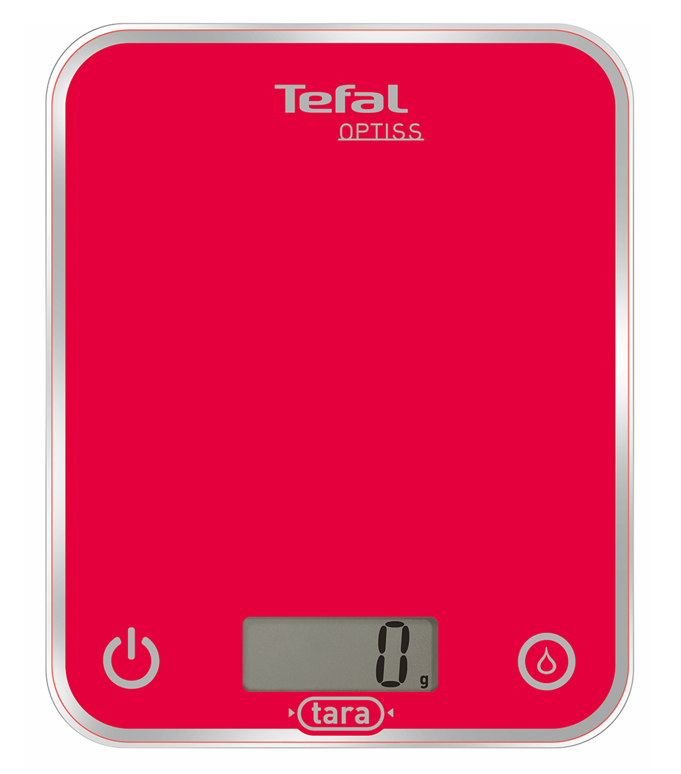 Tefal Optiss Rosso Rettangolo Bilancia da cucina elettronica