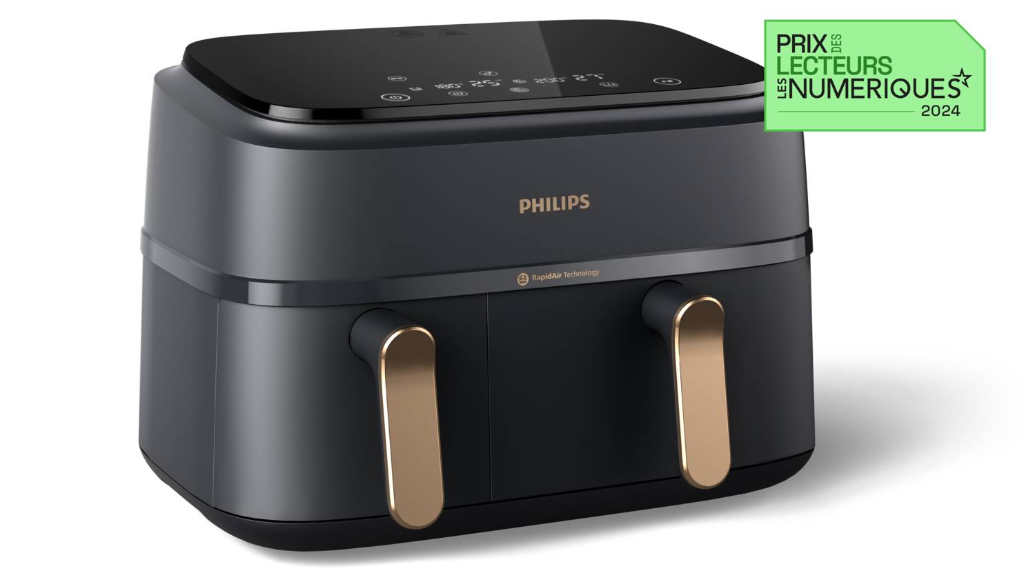 Philips 3000 series Airfryer con doppio cestello, friggitrice ad aria da 9.0L, 8 programmi, App per ricette NA352/00