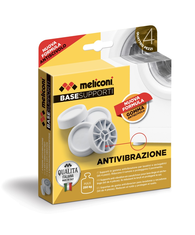 Meliconi Supporti antivibrazione accessorio e componente per lavatrice Piedi 4 pz