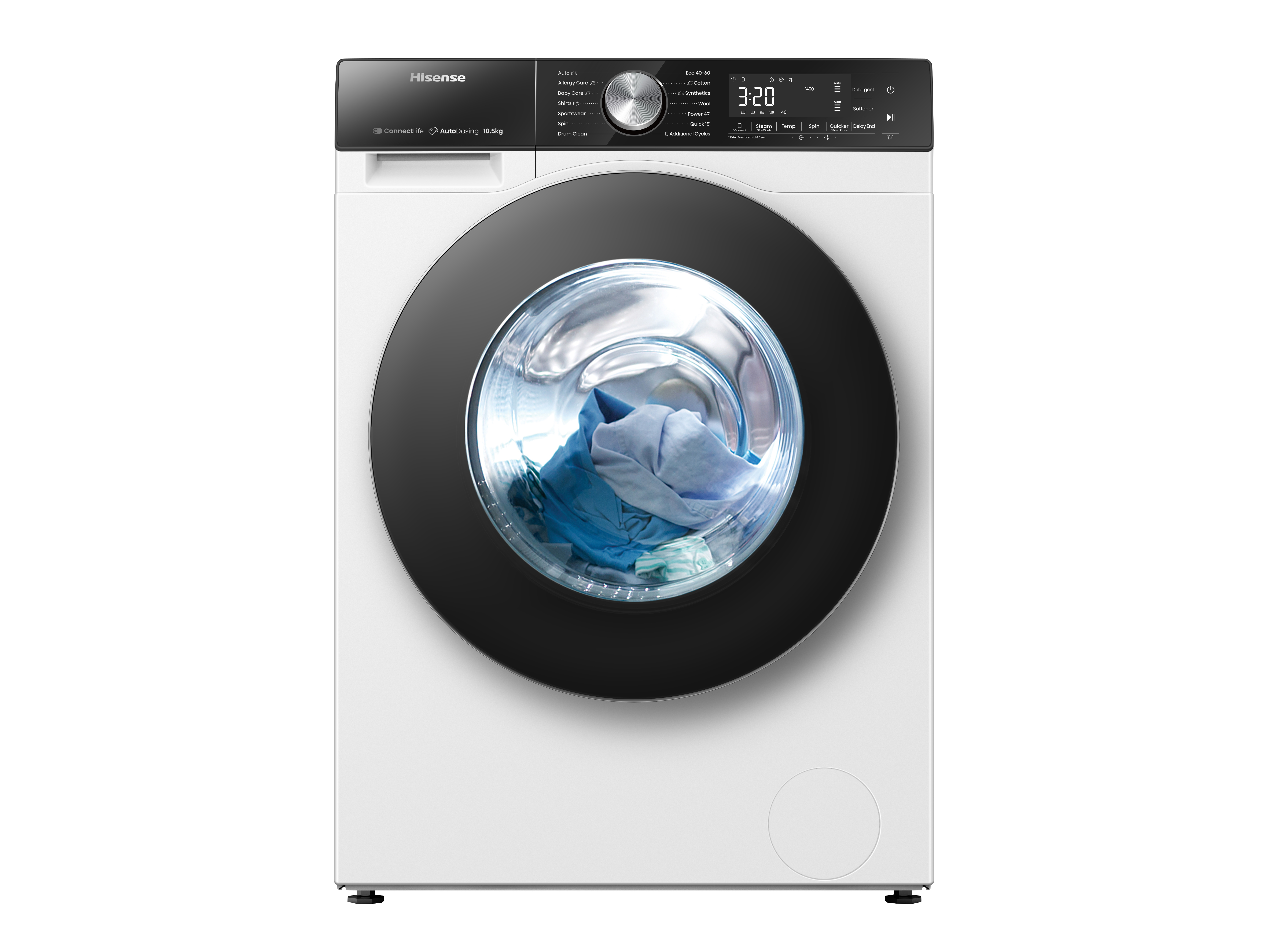 Hisense WF5S1045BW lavatrice Caricamento frontale 10,5 kg 1400 Giri/min Bianco