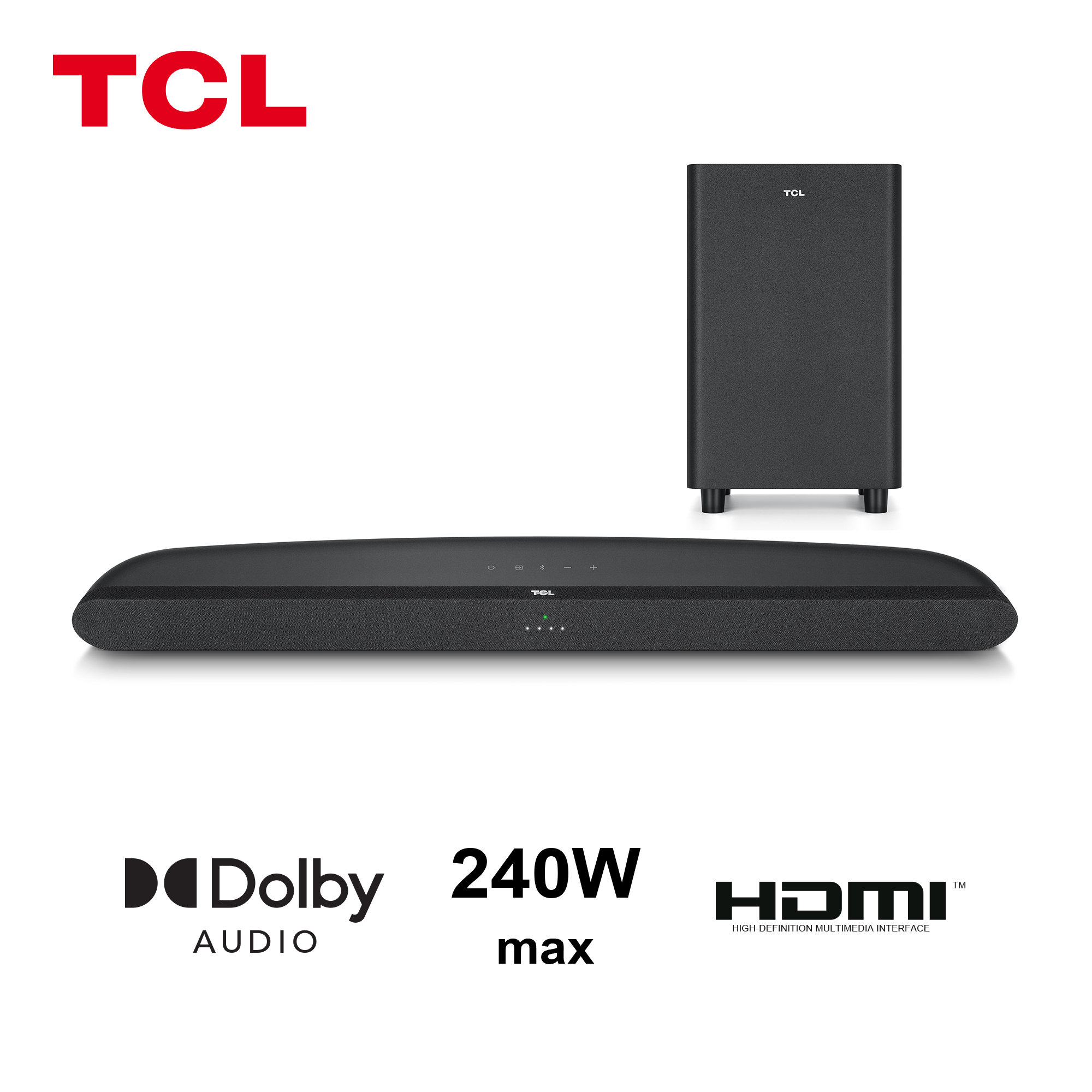 TCL 6 TS6110 altoparlante soundbar Nero 2.1 canali 240 W