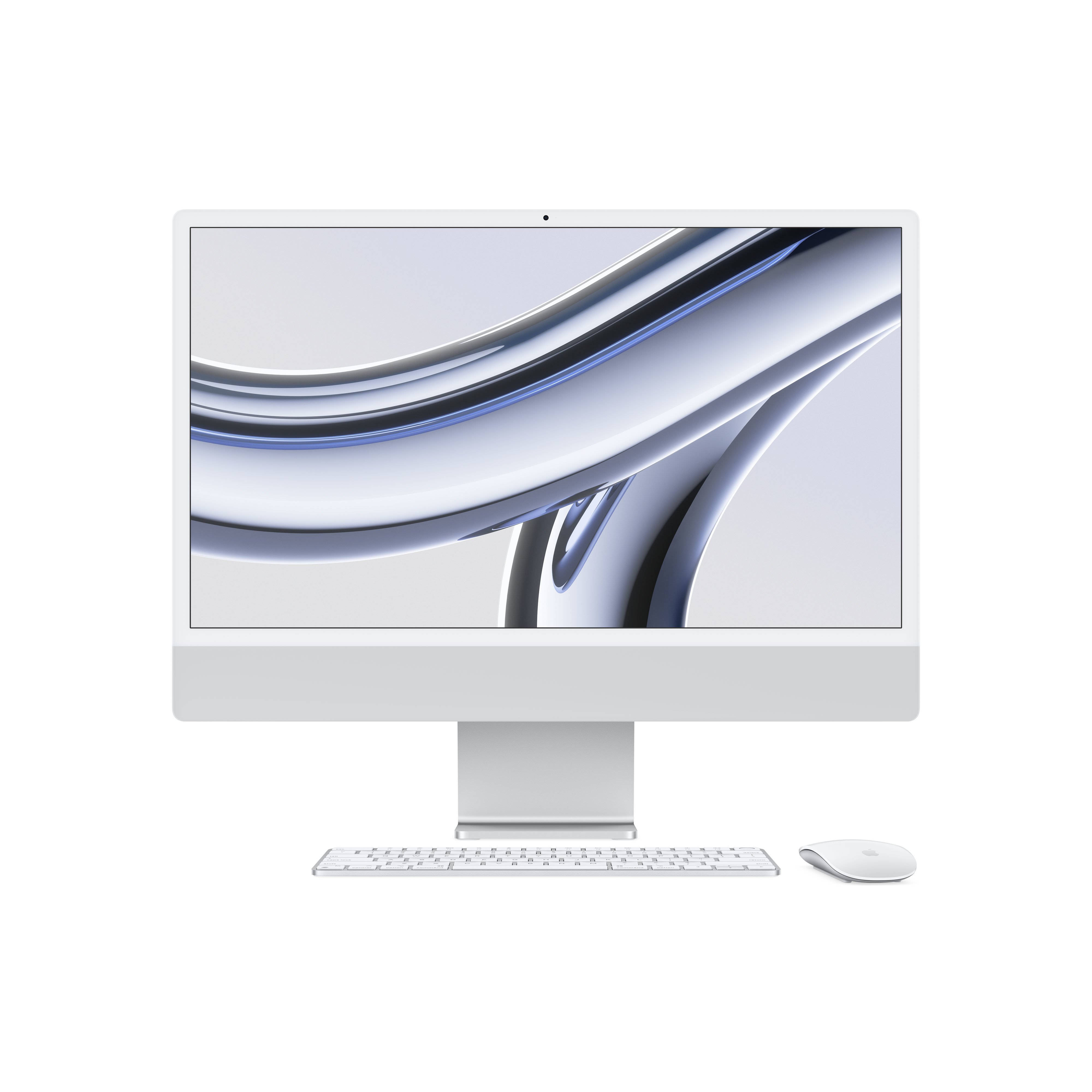 Apple iMac con Retina 24'' Display 4.5K M3 chip con 8‑core CPU e 10‑core GPU, 512GB SSD - Argento