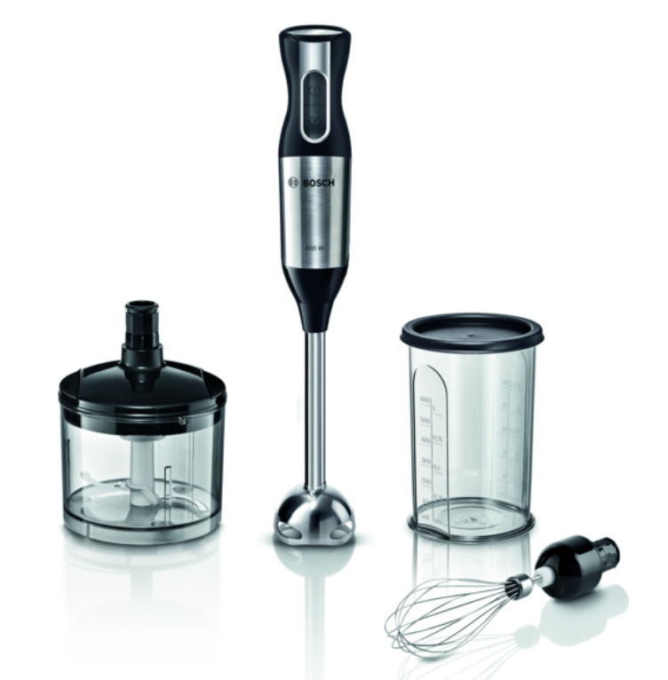 Bosch ErgoMixx MS6CM4150 frullatore Frullatore ad immersione 800 W Nero, Acciaio inox