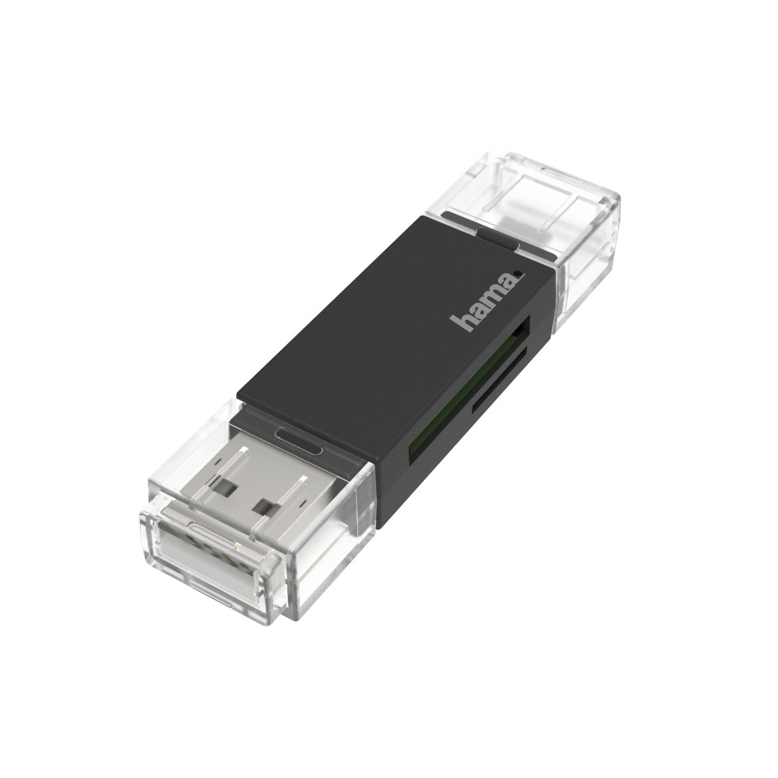 Hama Lettore USB 2.0, SD/Micro SD, OTG