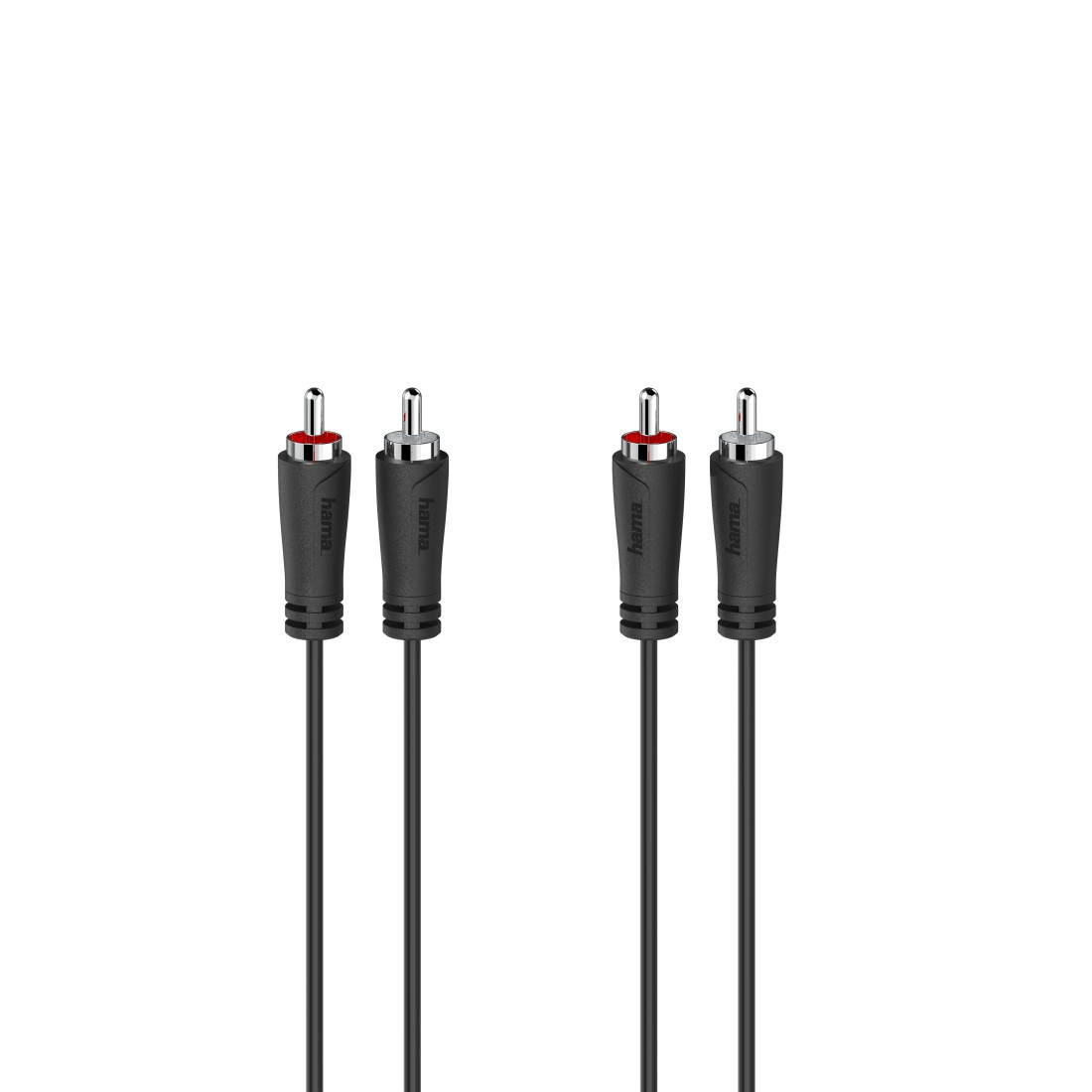 Hama Cavo 2 RCA M/2 RCA M, 3 metri, nero