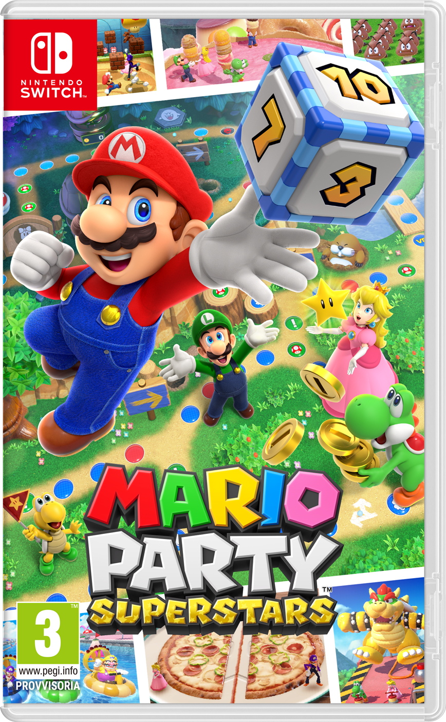 Nintendo Mario Party Superstars Standard Cinese semplificato, Cinese tradizionale, Tedesca, DUT, Inglese, ESP, Francese, ITA, Giapponese, Coreano, Russo Nintendo Switch