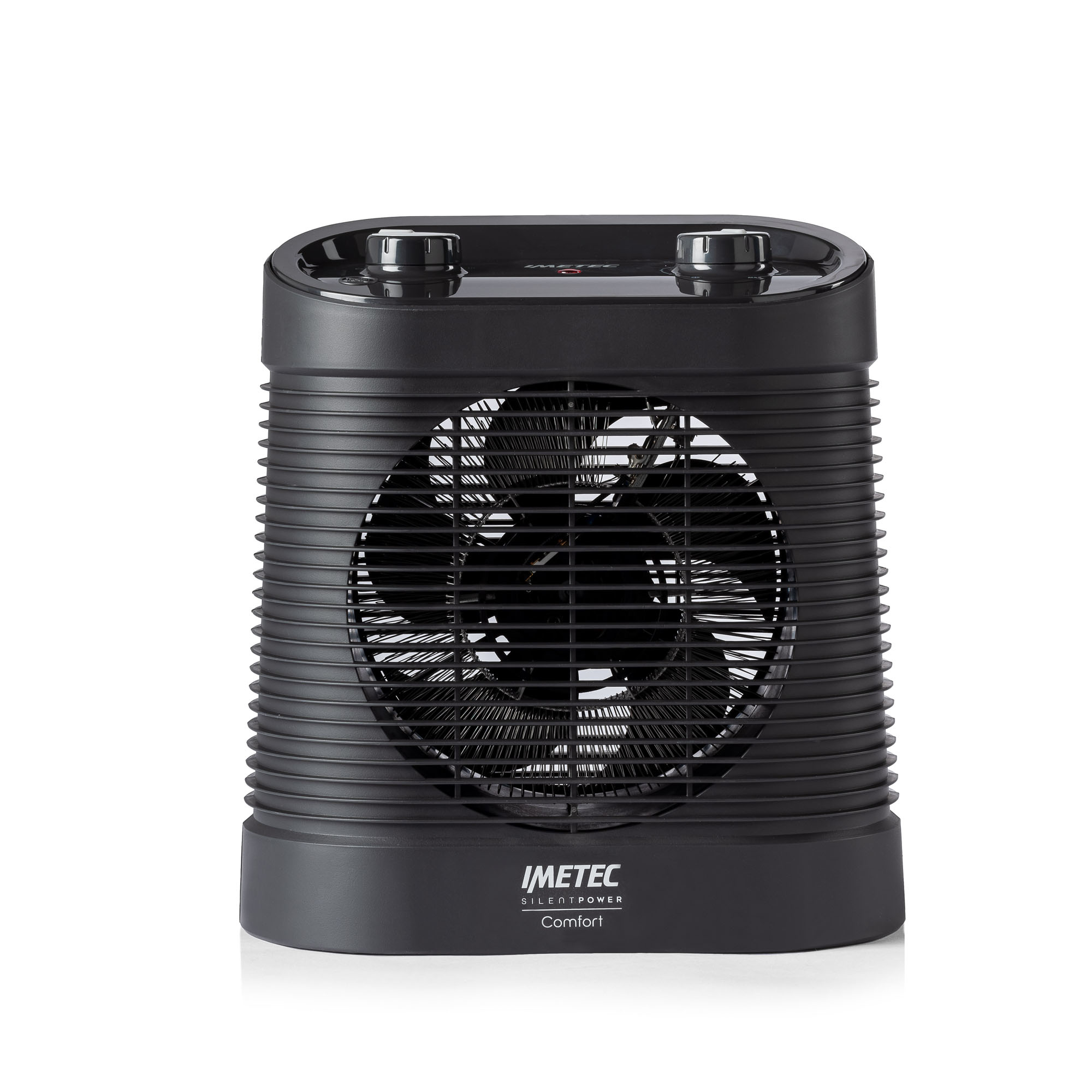 Imetec Silent Power Comfort, termoventilatore silenzioso e compatto, stufetta elettrica, 2100 w, 4 funzioni, termostato ambiente e di sicurezza, funzione antigelo, maniglia