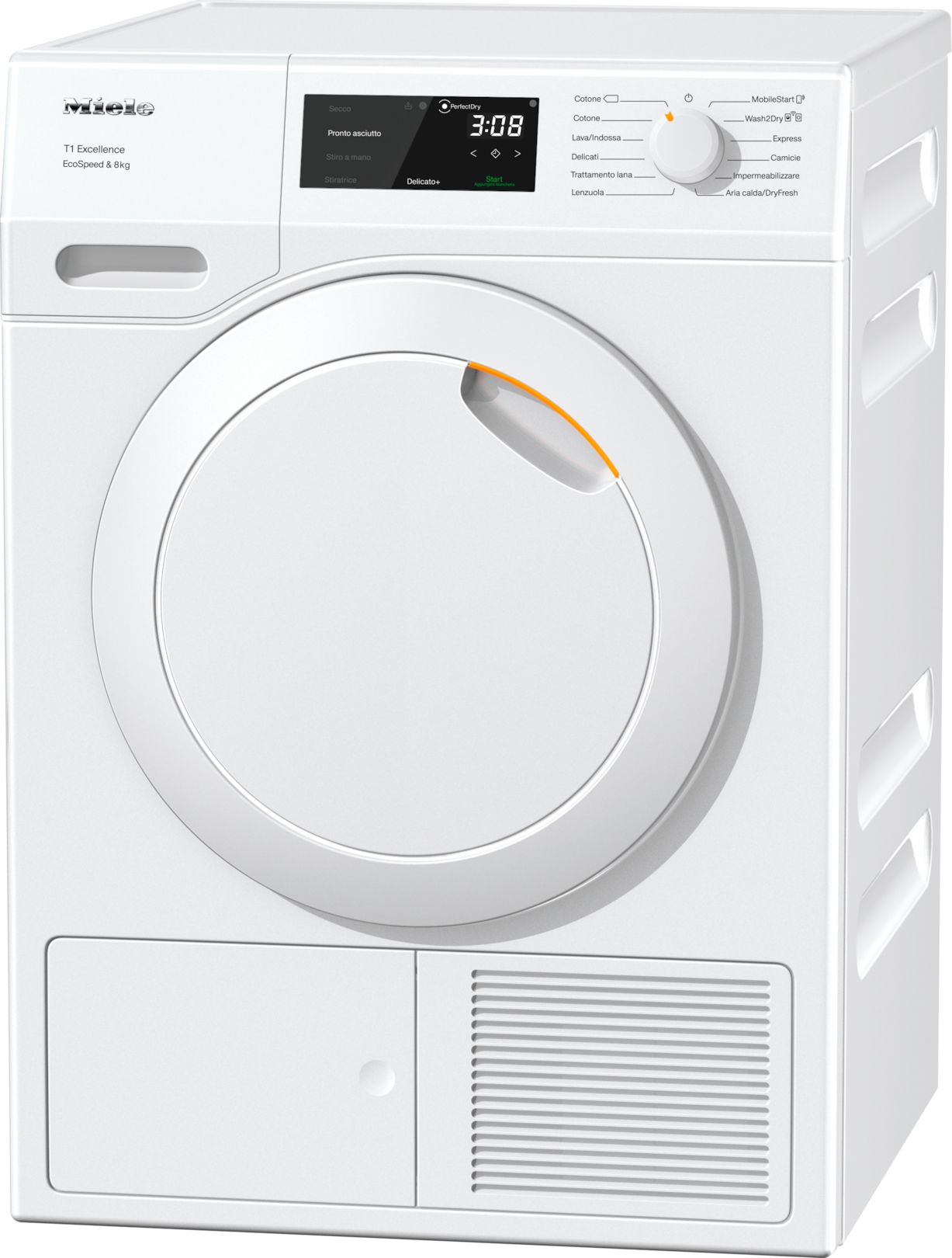 Miele TEC 575 WP asciugatrice Libera installazione Caricamento frontale 8 kg A+++ Bianco