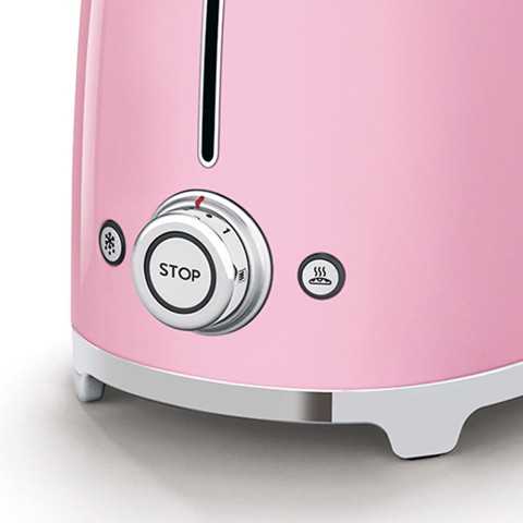 Smeg Tostapane 50's Style – Rosa LUCIDO 2x2 – TSF01PKEU