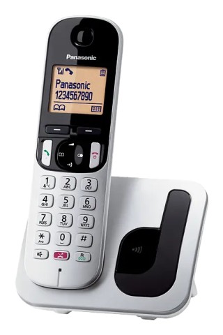 Panasonic KX-TGC250JTS telefono Telefono DECT Identificatore di chiamata Nero, Argento