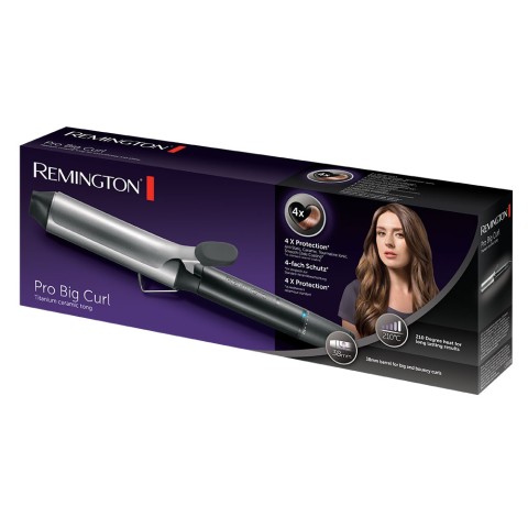 Remington Pro Big Curl Ferro arricciacapelli Caldo Nero, Grigio