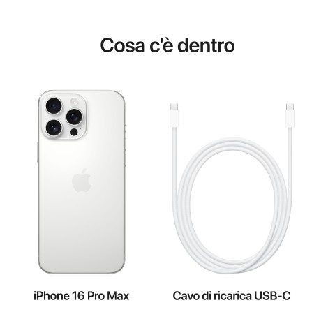 Apple iPhone 16 Pro Max 256GB Titanio Bianco