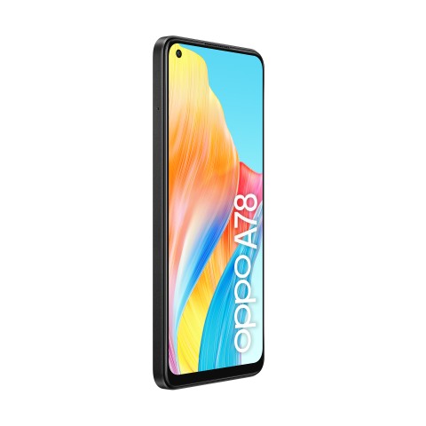 OPPO A78 4G Smartphone, AI Doppia fotocamera 50+2MP, Selfie 8MP, Display 6.43” 90HZ AMOLED FHD+, 5000mAh, RAM 8(Esp 4GB/6GB/8GB)+ROM 128GB (esp1TB), IP54, [Versione Italia], Mist Black