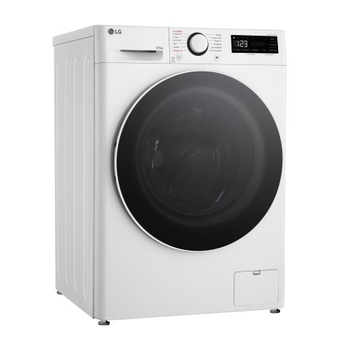 LG D2R5S09TSWW Lavasciuga slim 9/5kg AI DD, Classe E, 1200 giri, TurboWash 360, Vapore