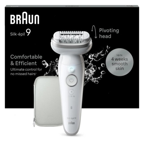 Braun Silk-épil 9 BR2-225328 epilatore 40 pinzette Grigio, Bianco