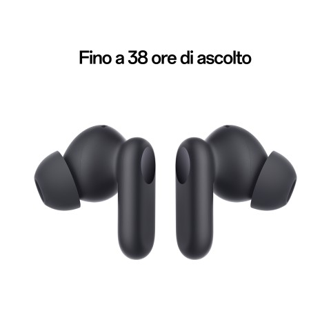 OPPO Enco Buds2 Pro Auricolari True Wireless, Autonomia 38h, Driver da 12.4mm, Bluetooth 5.3, Raggio 10m, Controlli Touch, Cancellazione del rumore IA, Android e iOS, IP55, [Versione Italiana],Graphite Black