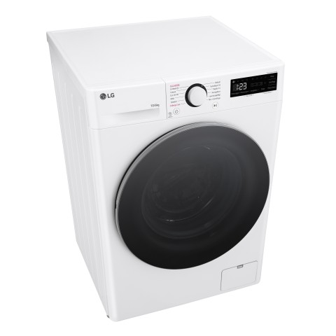 LG D4R5010TSWS Lavasciuga 10/6kg AI DD, Serie R5 Classe D, 1400 giri, TurboWash 360, Vapore, Eco Hybrid, Bianca