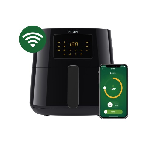 Philips Essential 3000 Serie XL Connesso HD9280/70 Airfryer, 6.2L, Friggitrice 14-in-1, App per ricette