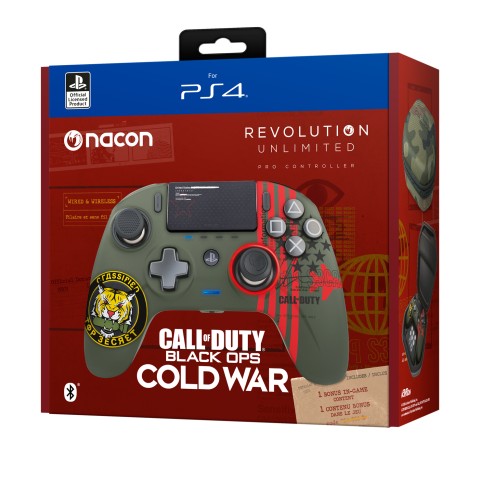 NACON Call of Duty: Black Ops Cold War Verde, Rosso Bluetooth Gamepad Analogico/Digitale MAC, PC, PlayStation 4