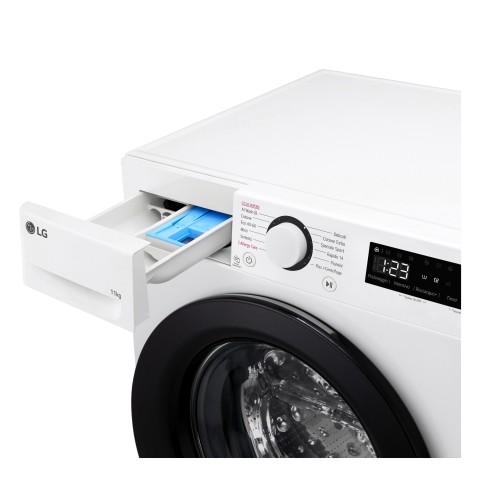 LG F4R3011NSWB Lavatrice 11kg AI DD, Classe A-10%, 1400 giri, Lavaggio a vapore