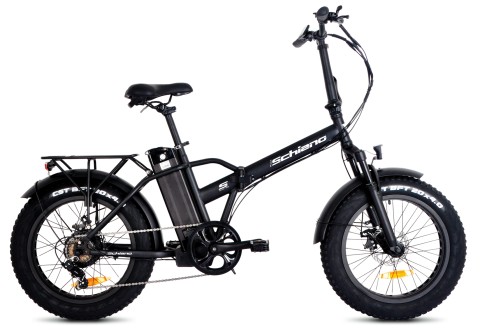 SCHIANO E-BIKE FAT 20 STEEL BLACK E-BIKE FOLD 250W 36V10.4AH 20X4