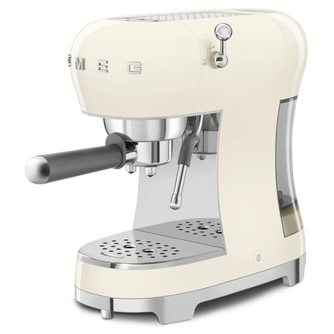 Smeg Macchina da Caffè Espresso Manuale 50's Style – Panna LUCIDO – ECF02CREU