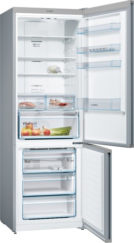 Bosch KGN493LDC frigorifero con congelatore Libera installazione 438 L D Acciaio inox