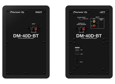 Pioneer DM-40D-BT altoparlante 2-vie Nero Con cavo e senza cavo 38 W