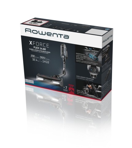 Rowenta X-Force Flex RH99A9 aspirapolvere senza filo Nero, Grigio Senza sacchetto